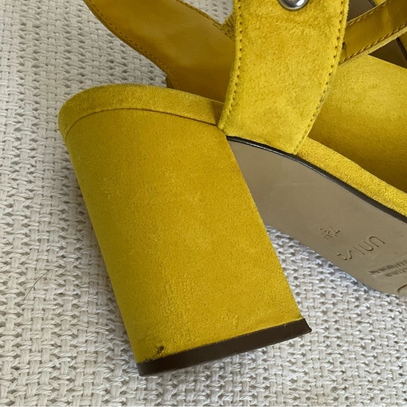 Unisa Yellow Sandals with Ankle Strap and Open-Toe Design - Picture 5 of 9